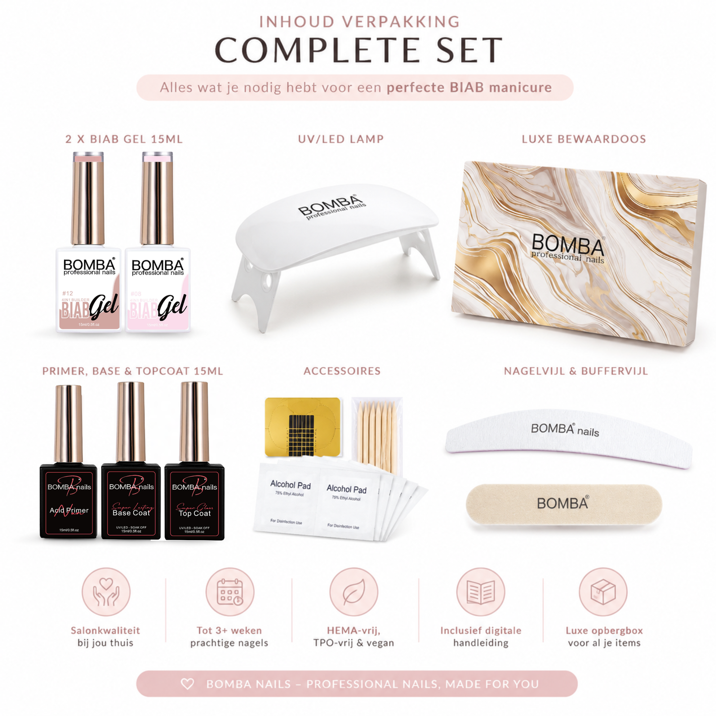 BOMBA BIAB Starter Kit – Blush Rose Edition